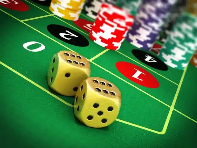 Studio live-dealer airtogel dengan meja blackjack, roulette, dan baccarat
