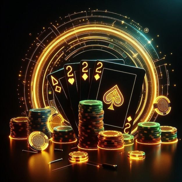 Antarmuka meja Sic Bo dengan tiga dadu dan grid taruhan